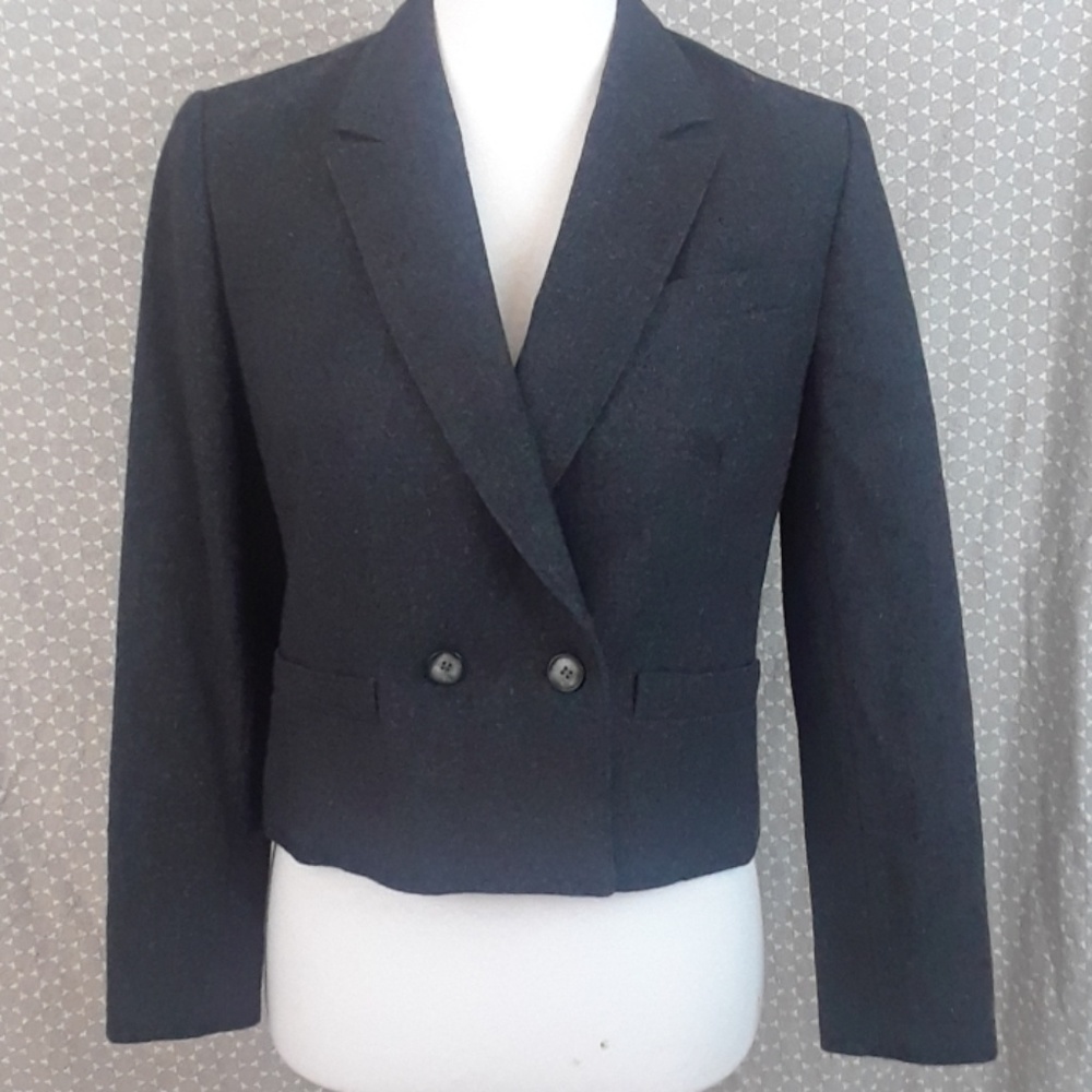 Pendleton Petite 100% Wool Crop Fitted Blazer Sma… - image 6